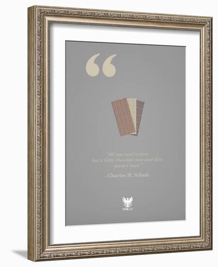 Charles M. Schulz-TypeLike-Framed Art Print