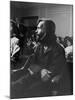 Charles Manson in Court Facing Murder Charges in Brutal Deaths of Actress Sharon Tate and Others-Vernon Merritt III-Mounted Premium Photographic Print