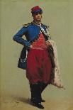 Portrait of Claude Monet (1840-1926) in Uniform, 1861-Charles Marie Lhuillier-Framed Giclee Print