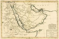 Arabia, the Persian Gulf and the Red Sea, with Egypt, Nubia and Abyssinia, from 'Atlas De Toutes…-Charles Marie Rigobert Bonne-Giclee Print