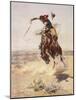 Charles Marion Russell - a Bad Hoss-Vintage Apple Collection-Mounted Giclee Print