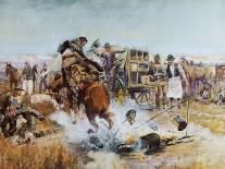 The Wild Horse Hunters-Charles Marion Russell-Art Print