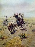 Cowboy Roping a Steer-Charles Marion Russell-Giclee Print