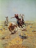 The Wild Horse Hunters-Charles Marion Russell-Art Print