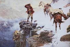 The Wild Horse Hunters-Charles Marion Russell-Art Print