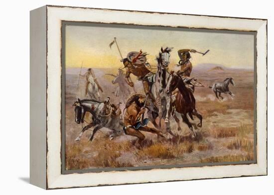 Charles Marion Russell - Souix Blackfeet-Vintage Apple Collection-Framed Premier Image Canvas