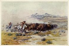 The Elk-Charles Marion Russell-Art Print