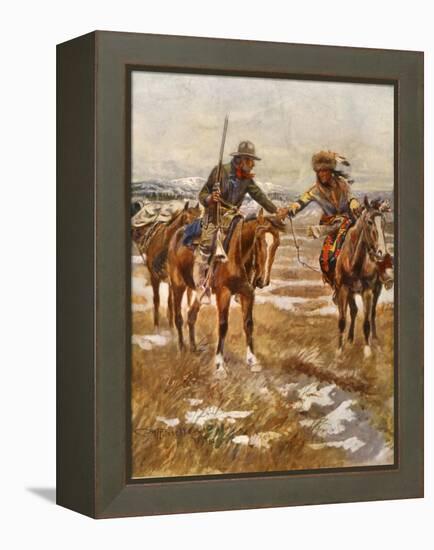 Charles Marion Russell - the Meeting-Vintage Apple Collection-Framed Premier Image Canvas