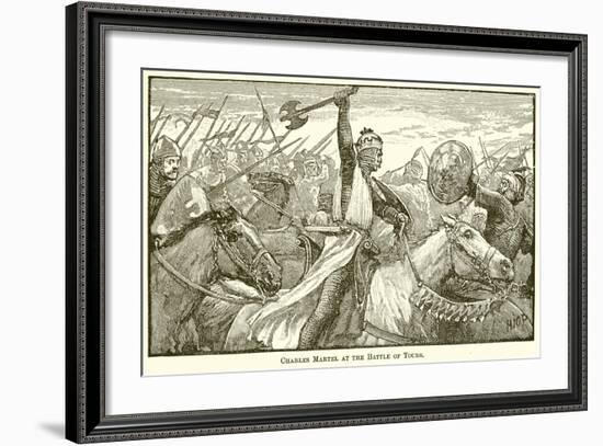 Charles Martel at the Battle of Tours-null-Framed Giclee Print