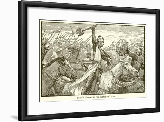 Charles Martel at the Battle of Tours-null-Framed Giclee Print