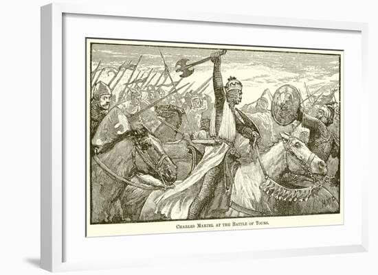 Charles Martel at the Battle of Tours-null-Framed Giclee Print