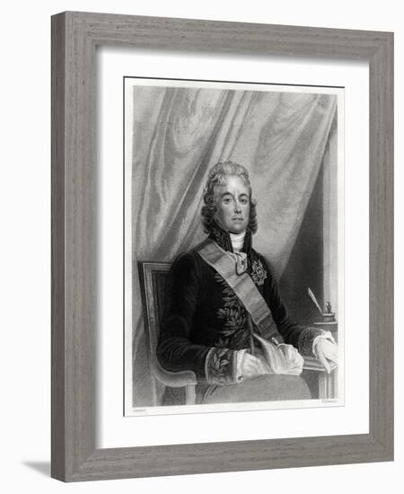 Charles Maurice De Talleyrand-Perigord, French Diplomat, 19th Century-S Freeman-Framed Giclee Print