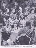 Tzar of Russia and the Austrian Emperor at a Banquet before the War-Charles Mills Sheldon-Giclee Print