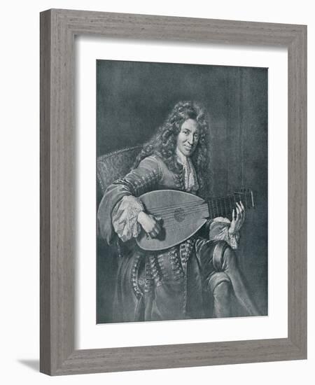 Charles Mouton, (C1626-1710). French Lutenist and Lute Composer-Gerard Edelinck-Framed Giclee Print