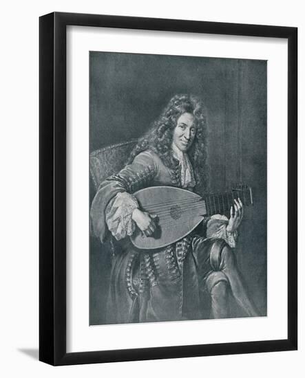 Charles Mouton, (C1626-1710). French Lutenist and Lute Composer-Gerard Edelinck-Framed Giclee Print