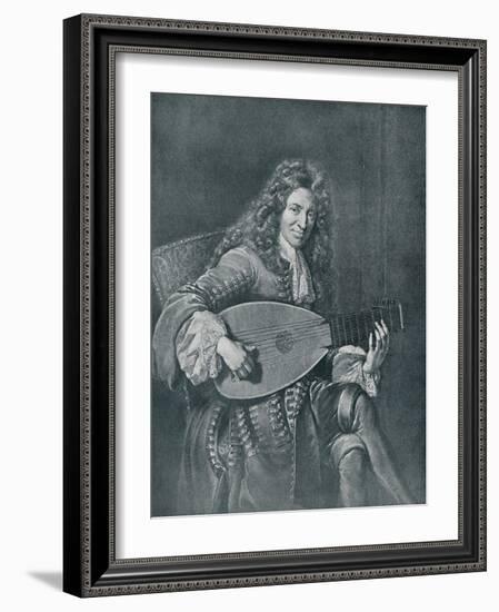 Charles Mouton, (C1626-1710). French Lutenist and Lute Composer-Gerard Edelinck-Framed Giclee Print