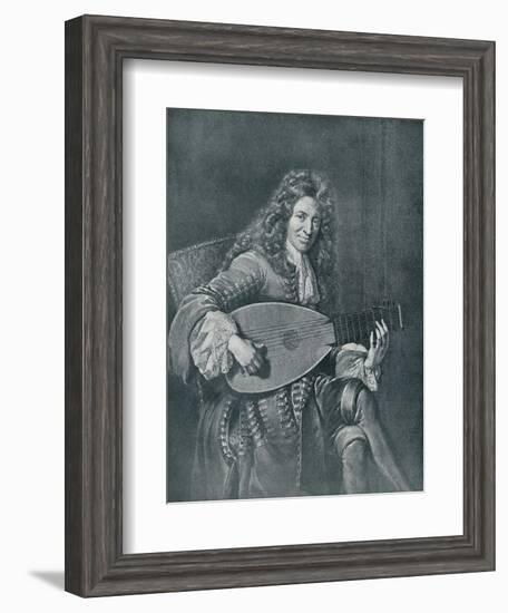 Charles Mouton, (C1626-1710). French Lutenist and Lute Composer-Gerard Edelinck-Framed Giclee Print