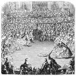 Décoration du bal paré donné par le roi le 24 février 1745, à l'occasion du mariage du dauphin,-Charles Nicolas Cochin-Giclee Print