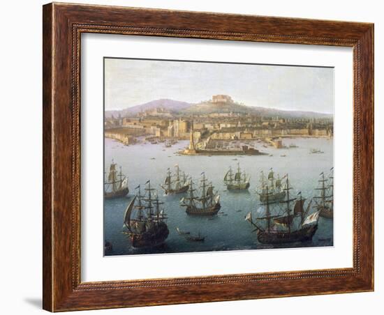 Charles of Bourbon Departing for Spain from Naples, October 7, 1759-Antonio Mancini-Framed Giclee Print