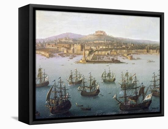 Charles of Bourbon Departing for Spain from Naples, October 7, 1759-Antonio Mancini-Framed Premier Image Canvas