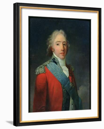 Charles of France (1757-1836), Count of Artois, Future Charles X King of France and Navarre-Henri-Pierre Danloux-Framed Giclee Print