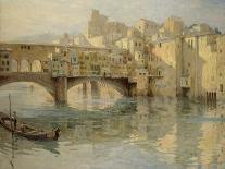 Ponte Vecchio, Florence, c.1910-Charles Oppenheimer-Framed Giclee Print