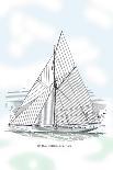 Six-Beam Cutter Sail Plan-Charles P. Kunhardt-Art Print