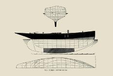 Six-Beam Cutter Sail Plan-Charles P. Kunhardt-Art Print