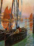 Brest Fishing Boats, 1907-Charles Padday-Framed Premier Image Canvas