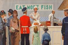 More Than Half the Catch Is Sold as Fried Fish, from the Series 'Caught by British Fishermen'-Charles Pears-Giclee Print
