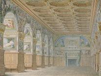 Ms 1014 the Ballroom at Fontainebleau, Plate from an Album-Charles Percier-Framed Giclee Print