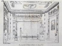 Ms 1014 the Ballroom at Fontainebleau, Plate from an Album-Charles Percier-Framed Giclee Print