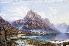 A View of Hornelen Fjord, Norway-Charles Pettitt-Framed Giclee Print