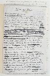 Le Possede' Autograph Poem (Pen and Ink on Paper)-Charles Pierre Baudelaire-Giclee Print