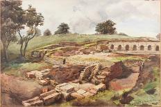 One of the Buildings in the Excavations Near the River-Charles Richardson-Framed Giclee Print