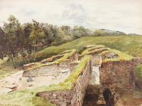 The Roman Baths, Chesters, North Tyne (North View) (Bodycolour, Pencil and W/C on Paper)-Charles Richardson-Giclee Print
