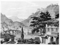 Town of Berat in Early 19th Century, from 'travels in Sicily, Greece and Albania' by Thomas Smart…-Charles Robert Cockerell-Framed Giclee Print