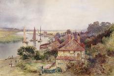 On the River Yare, C.1880 (W/C on Paper)-Charles Robertson-Giclee Print