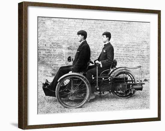 Charles Rolls and Louis Paul in a Bollee, C1897-C1904-null-Framed Photographic Print