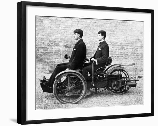 Charles Rolls and Louis Paul in a Bollee, C1897-C1904-null-Framed Photographic Print