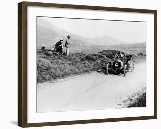 Charles Rolls on the Way to Winning the Isle of Man Tt Race in a 20 Hp Rolls-Royce, 1906-null-Framed Photographic Print