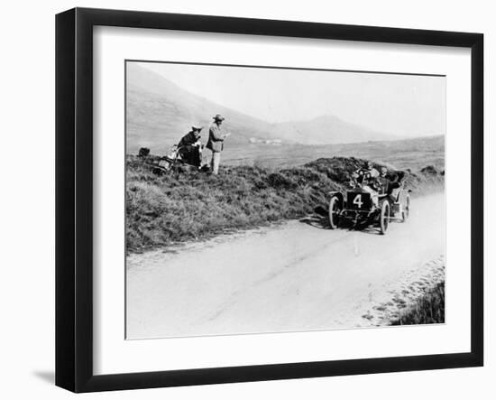 Charles Rolls on the Way to Winning the Isle of Man Tt Race in a 20 Hp Rolls-Royce, 1906-null-Framed Photographic Print