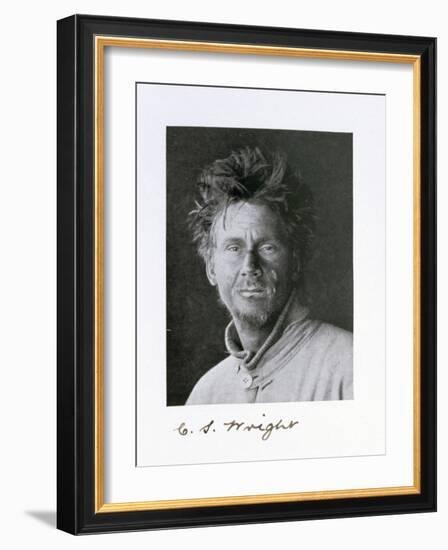 Charles S Wright, a member of Captain Scott's Antarctic expedition, 1910-1913-Herbert Ponting-Framed Photographic Print