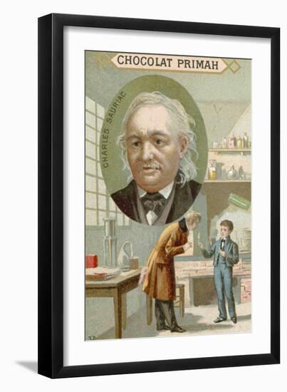 Charles Sauria, French Chemist-null-Framed Giclee Print