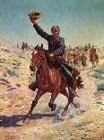 U.S. Cavalry Hunting Buffalo-Charles Shreyvogel-Art Print