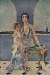 'The Countess of Rocksavage and Her Son', 1922 (1935)-Charles Sims-Giclee Print