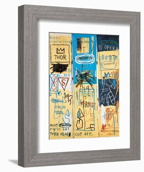 Charles the First, 1982-Jean-Michel Basquiat-Framed Giclee Print