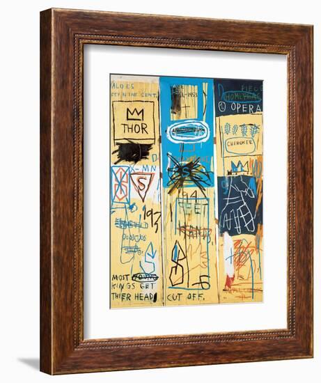 Charles the First, 1982-Jean-Michel Basquiat-Framed Giclee Print