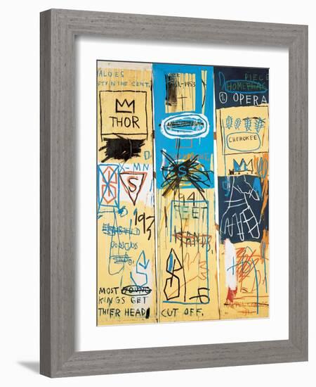 Charles the First, 1982-Jean-Michel Basquiat-Framed Giclee Print