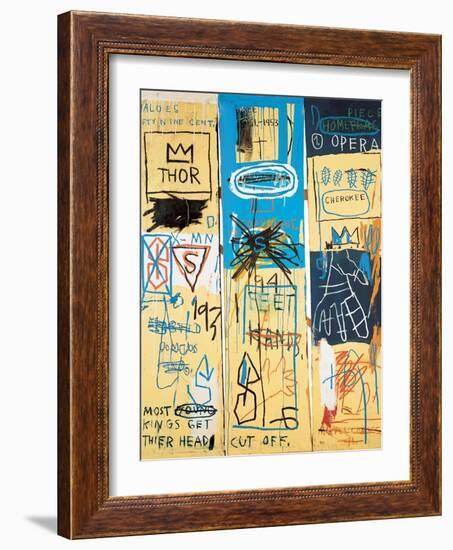 Charles the First, 1982-Jean-Michel Basquiat-Framed Giclee Print